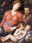 Agnolo Bronzino The Sacred Family Second half of the century XVI Spain oil painting artist